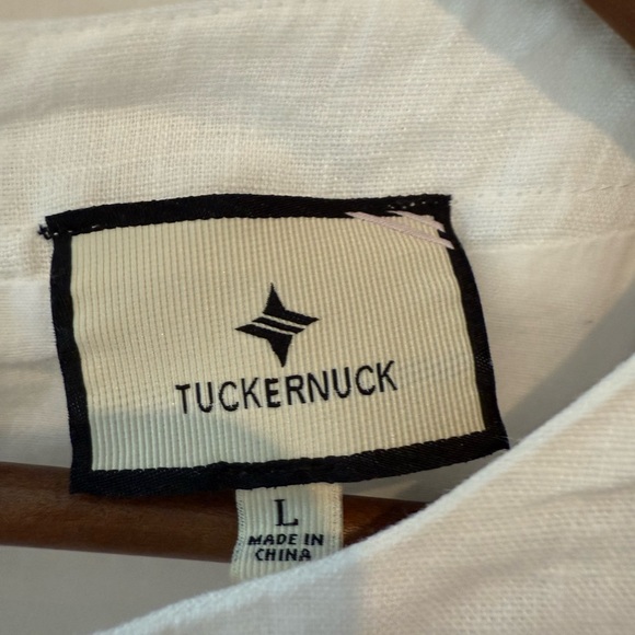 Tuckernuck White Linen Pauline Dress EUC Large L - Picture 6 of 7